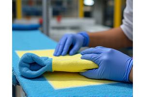 Quality control inspection of a beach product